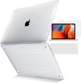 img 4 attached to 📦 Tojia Plastic Hard Shell Case for MacBook Pro 13 inch A1278 (2008-2012) - Clear Transparent with Keyboard Cover & Screen Protector