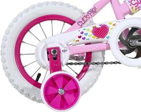 img 1 attached to Magna Kids Bike Girls - 12 Inch Wheels Training Wheels White/Pink/Purple - Ages 2 Years & Up