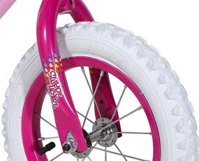 img 3 attached to Magna Kids Bike Girls - 12 Inch Wheels Training Wheels White/Pink/Purple - Ages 2 Years & Up