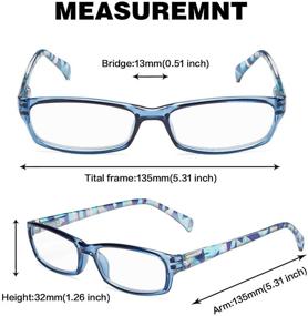 img 1 attached to Reading Glasses Pattern Readers Eyeglasses