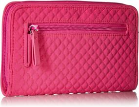 img 3 attached to 💼 Optimize your searches with Vera Bradley Women's Microfiber Turnlock Wallet featuring RFID Protection