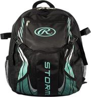 🎒 сумка для бейсбола rawlings storm для девочек - идеальный рюкзак для снаряжения в тибол и софтбол - разработан для молодежи и взрослых. логотип