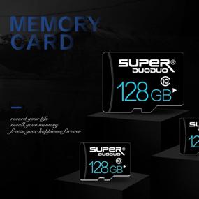 img 3 attached to Micro SD Card 128GB Memory Card With Adapter Micro Memory Cards For Camera(Class 10 High Speed)