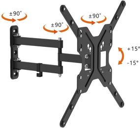 img 3 attached to 📺 Optimized Full Motion Wall Mount for 23-63 inch TVs up to 45 lbs - by Link2Home