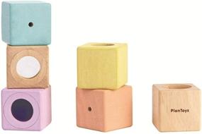 img 2 attached to SEO-optimized name for PlanToys 5257 Sensory Blocks: Enhanced Sensory Building Blocks by PlanToys