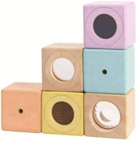 img 3 attached to SEO-optimized name for PlanToys 5257 Sensory Blocks: Enhanced Sensory Building Blocks by PlanToys