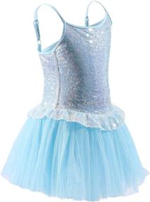 img 2 attached to Dancina Toddler Dance Leotards Dress: Stylish Girls' Clothing for Little Dancers!