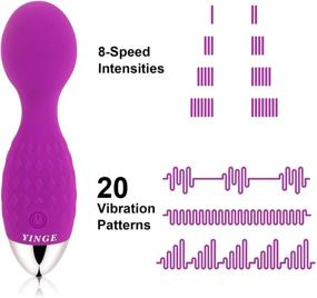 img 2 attached to YINGE Personal Mini Massager for Women: Small, Cordless & Waterproof - Powerful Vibrations for Relaxation, Sports Recovery & Body Massage