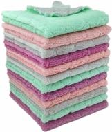 🧽 quripe 12-pack 9.85"x9.85" microfiber cleaning cloth: premium dishcloths for kitchen, glass, and household cleaning logo