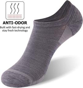 img 1 attached to 1/3 Pairs of ZEALWOOD Unisex No Show Athletic Socks - Ultra-Light Merino Wool/Bamboo Running, Tennis, Golf Socks