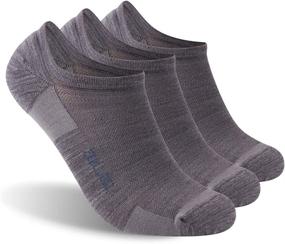 img 4 attached to 1/3 Pairs of ZEALWOOD Unisex No Show Athletic Socks - Ultra-Light Merino Wool/Bamboo Running, Tennis, Golf Socks