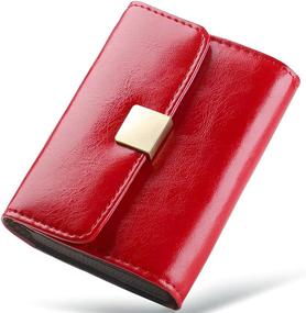 img 4 attached to Huztencor Accordion Organizer Wax Red Women's Handbags & Wallets for Wallets