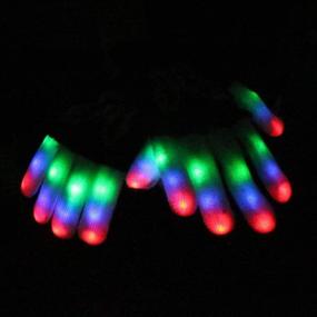 img 1 attached to 🧤 Luwint Kids Light Up Finger Gloves for Dress Up and Pretend Play