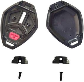 img 3 attached to Keyless Entry Remote Control Car Key Fob Case Shell Replacement for Mitsubishi Lancer, Outlander, Eclipse, Endeavor, Galant (2+1 Buttons, 1 Black)