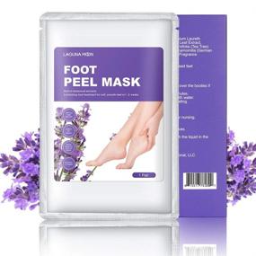 img 3 attached to 👣 Smooth & Soft Feet in 1-2 Weeks: Lagunamoon Lavender Foot Peel Mask - Exfoliating and Moisturizing, 2 Pack