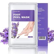 👣 smooth & soft feet in 1-2 weeks: lagunamoon lavender foot peel mask - exfoliating and moisturizing, 2 pack logo