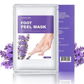 img 4 attached to 👣 Smooth & Soft Feet in 1-2 Weeks: Lagunamoon Lavender Foot Peel Mask - Exfoliating and Moisturizing, 2 Pack