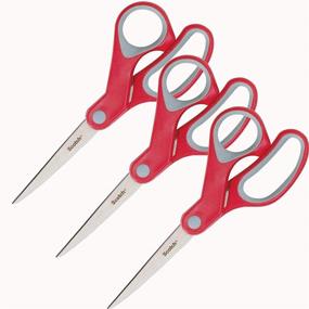 img 1 attached to Efficient Cutting Tool: Scotch B00K6P2X1S 3M Multi-Purpose Scissor (Pack of 3) - 7-Inch Blades