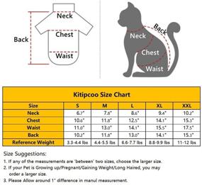 img 3 attached to 🐱 Breathable Summer Cotton T-Shirts for Sphynx Hairless Cats with Red Stripe Design - Round Collar Vest, Sleeveless Kitten Shirts - Apparel for Cats and Small Dogs
