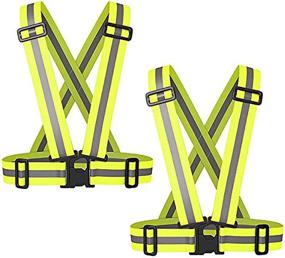 img 4 attached to Lightweight Adjustable Suspenders with Reflective Visibility