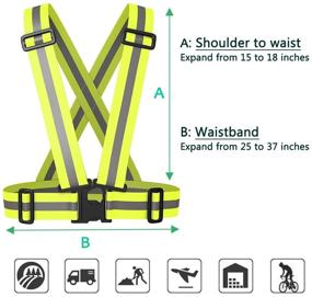 img 2 attached to Lightweight Adjustable Suspenders with Reflective Visibility