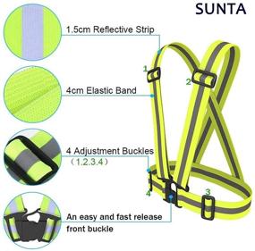 img 3 attached to Lightweight Adjustable Suspenders with Reflective Visibility