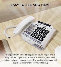 img 1 attached to 📞 Renewed ClearSounds CSC500 Amplified Landline Phone with Speakerphone and Photo Frame Buttons - Up to 30dB Amplification, T-Coil Hearing Aid Compatible