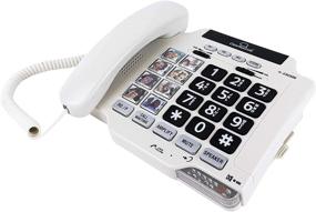 img 4 attached to 📞 Renewed ClearSounds CSC500 Amplified Landline Phone with Speakerphone and Photo Frame Buttons - Up to 30dB Amplification, T-Coil Hearing Aid Compatible