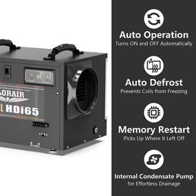 img 1 attached to ALORAIR 120 PPD Commercial Dehumidifiers: Powerful Basement & Crawl Space Dehumidifier with Pump, Industry-Leading Water Damage Solution, Compact & Portable, Auto Defrost, Memory Starting, 5 Years Warranty