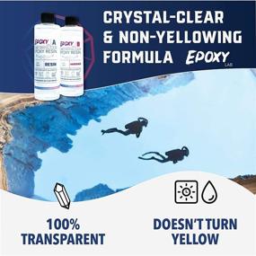 img 1 attached to 🎨 Epoxy Lab - 32oz Advanced Kit: Crystal Clear 2 Part Epoxy Resin for Arts, Crafts, Jewellery, Tumblers, and DIY Projects