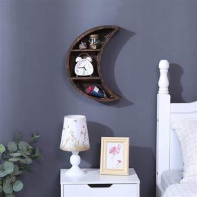 img 3 attached to 🌙 Add a Touch of Wonder to Your Living Room and Bedroom with the Joyful Home Floating Moon Shelf!