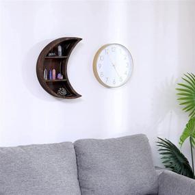 img 2 attached to 🌙 Add a Touch of Wonder to Your Living Room and Bedroom with the Joyful Home Floating Moon Shelf!