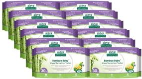 img 4 attached to 👶 Aleva Naturals Bamboo Baby Wipes Travel Pack - 30 Count, 12-Pack Bundle