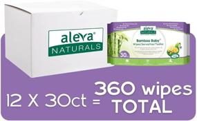 img 3 attached to 👶 Aleva Naturals Bamboo Baby Wipes Travel Pack - 30 Count, 12-Pack Bundle