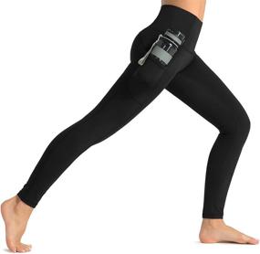 img 2 attached to Dragon Fit High Waist Yoga Leggings: 3-Pocket, Tummy Control Workout Pants for Women