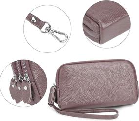 img 2 attached to Yaluxe Wristlet Genuine Leather Removable