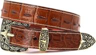 everyday crocodile men's accessories - west star embossed belts logo