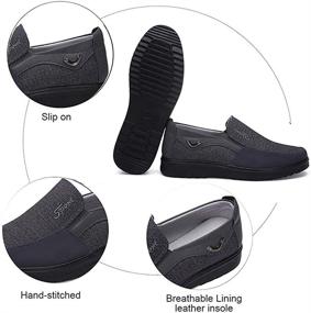 img 3 attached to 👞 Polyurethane Breathable Anti-Skid Loafer Walking Shoes