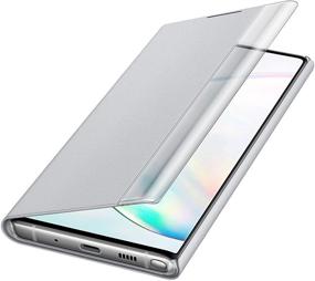 img 1 attached to 📱 Silver Samsung Galaxy Note10 S-View Flip Cover Case (US Version with Warranty) - EF-ZN970CSEGUS