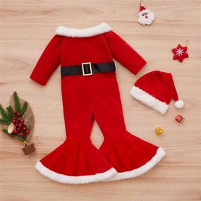 img 2 attached to 🎄 Christmas Bodysuit Costume Outfits for Festive Wear