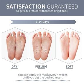 img 1 attached to 👣 Get Baby Smooth Feet with Mixbeauty Foot Peel Mask - 2 Pack! Remove Dead Skin, Cracked Heels & Calluses, Natural & Painless Exfoliating Foot Masks for Men & Women (Up to Size 12)