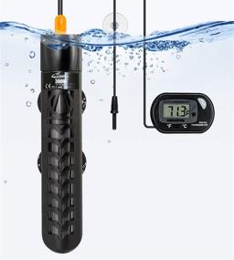 img 4 attached to BOEESPAT Submersible Aquarium Heater 100W/200W/300W/500W with Anti Scald Protector, Thermometer Included - Ideal for Marine Saltwater and Freshwater Fish Tanks
