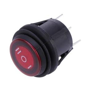 img 3 attached to 💧 Waterproof Round Rocker Toggle Switch: WINOMO 3-Pin SPDT, 6A/250V - Ideal for Truck Campers