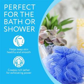 img 3 attached to 🛁 Pack of 6 Eco-friendly Loofah Bath and Shower Sponges - Perfect for Men and Women - Bulk Body Puffs - By IMPRESA