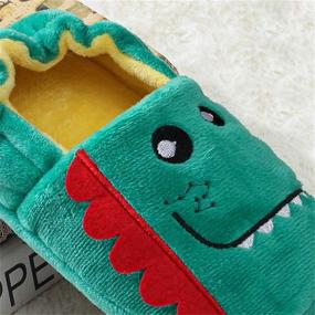 img 1 attached to 🏠 TSAITINTIN Plush Boys' Slippers - Funny House Shoes for Cozy Comfort