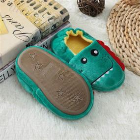 img 2 attached to 🏠 TSAITINTIN Plush Boys' Slippers - Funny House Shoes for Cozy Comfort