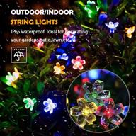 iticdecor solar christmas string flower lights - outdoor waterproof 50 led fairy light decorations | garden fence patio yard christmas tree lawn patio party decoration (multi-colored) логотип