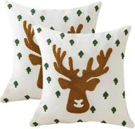 softnow christmas embroidered decorative pillowcases logo