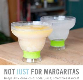 img 1 attached to 🍹 Chill in Style with Host Freeze Stemless Margarita Glass - Set of 2 Insulated Gel Chiller Cups, 12 oz Grey Plastic Double Wall Frozen Cocktail Cups