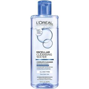 img 2 attached to 💧 L'Oreal Paris Skincare Micellar Cleansing Water - Complete Cleanser and Makeup Remover, 13.5 Fl Oz